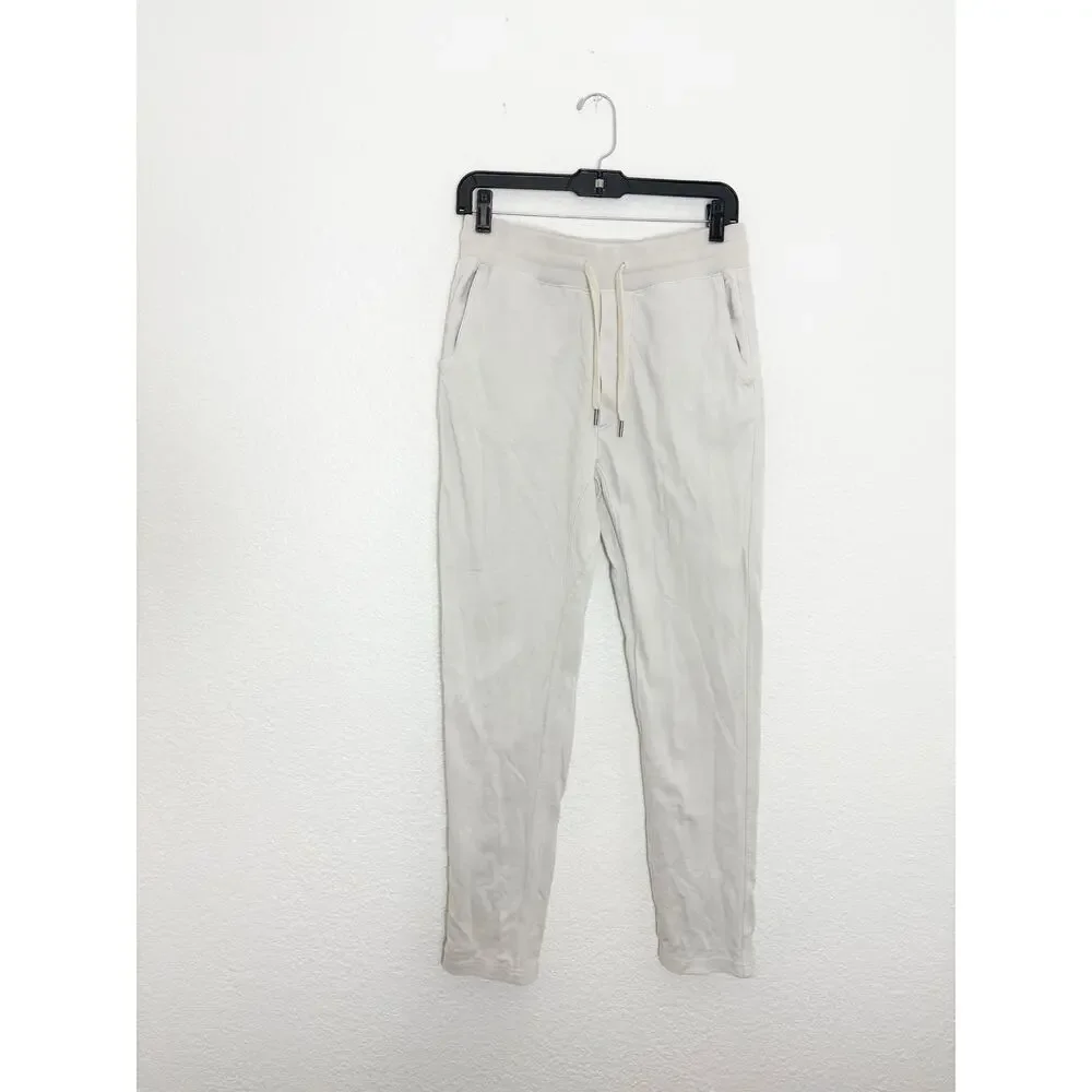 Buck Mason Sweatpants Mens XS Ivory Brushed Loopback French Terry Lounge Pants